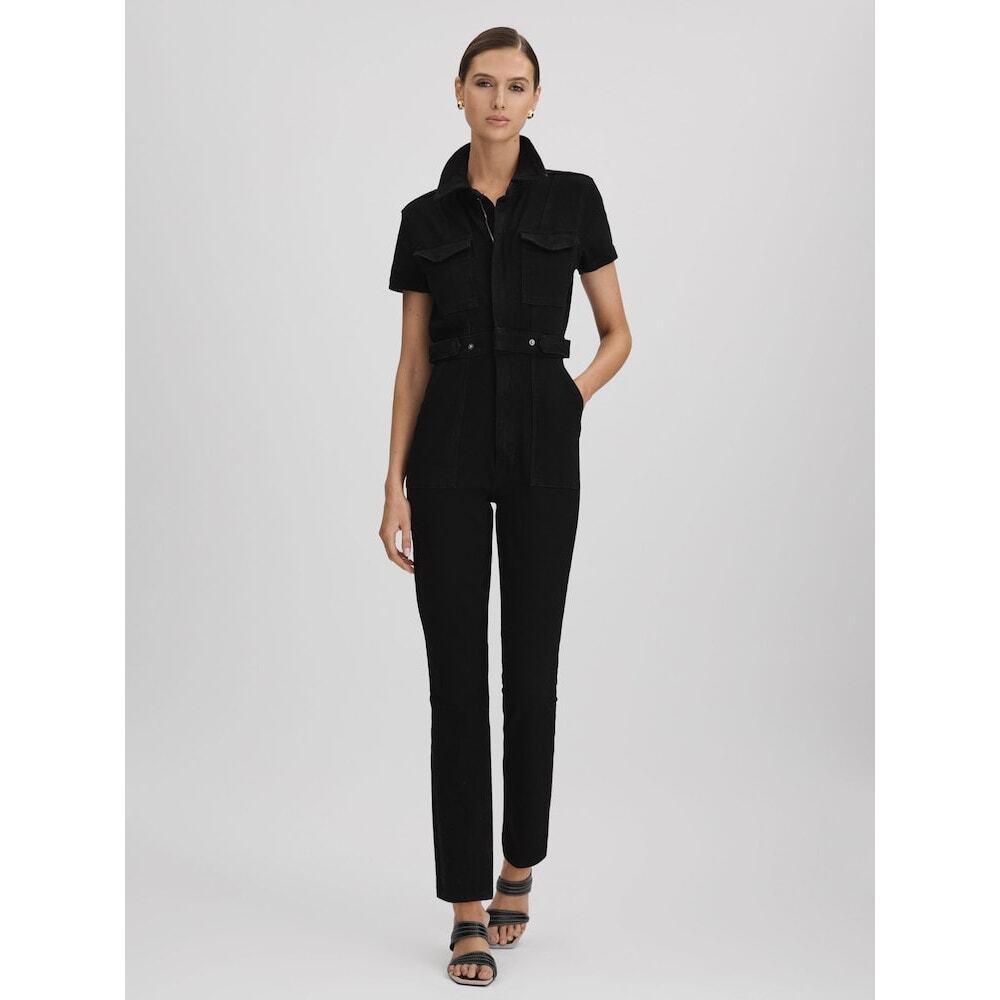 Good American Black Good American Denim Jumpsuit sz large